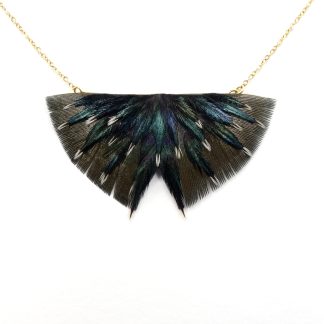 Collier Serie butterfly feather