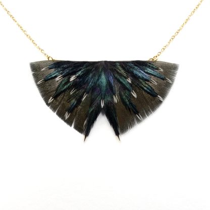 Collier Serie butterfly feather