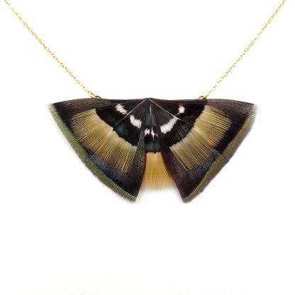 Collier Serie butterfly feather